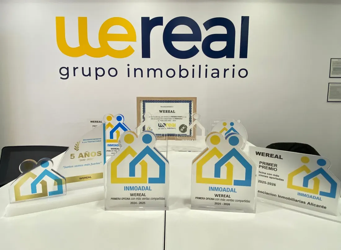 Premios INMOADAL a Wereal: primera oficina con más ventas compartidas 2024-2025 y 2025-2026